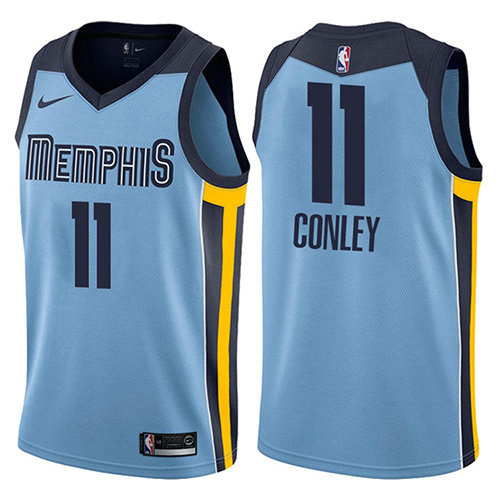 Camiseta Mike Conley 11 Memphis Grizzlies Statement 2017-18 Azul Hombre