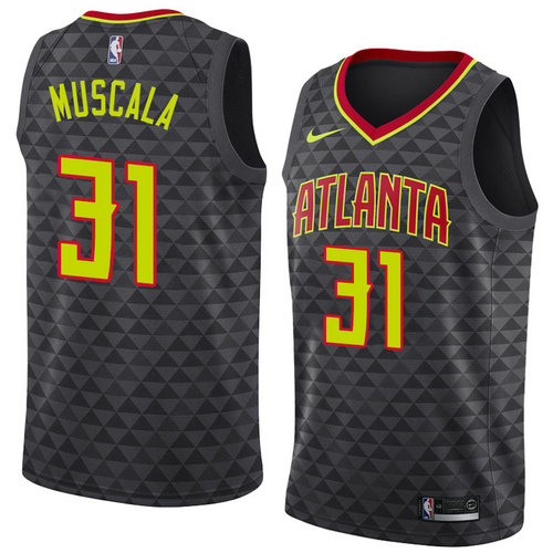 Camiseta Mike Muscala 31 Atlanta Hawks Icon 2018-19 Negro Hombre