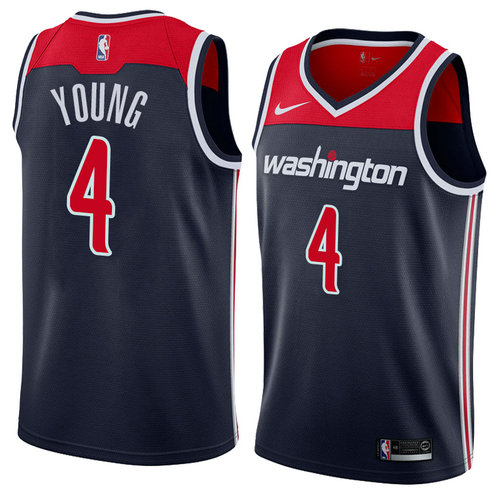 Camiseta Mike Young 4 Washington Wizards Statement 2018 Negro Hombre