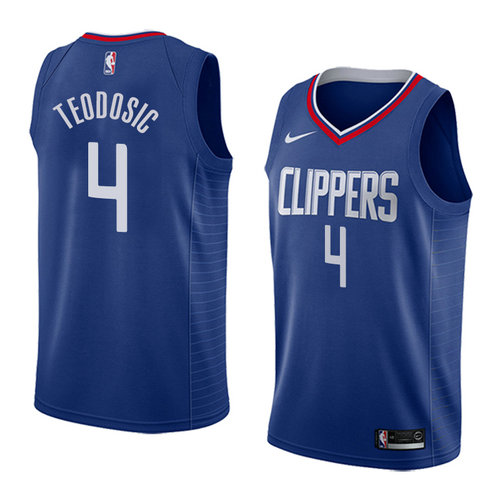 Camiseta Milos Teodosic 4 Los Angeles Clippers Icon 2018 Azul Hombre