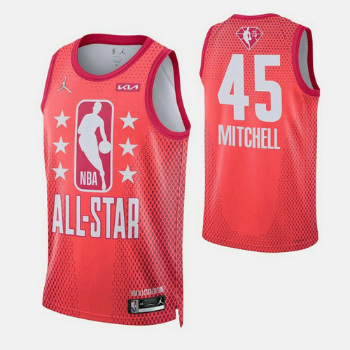 Camiseta Mitchell 45 All Star 2022 rojo Hombre
