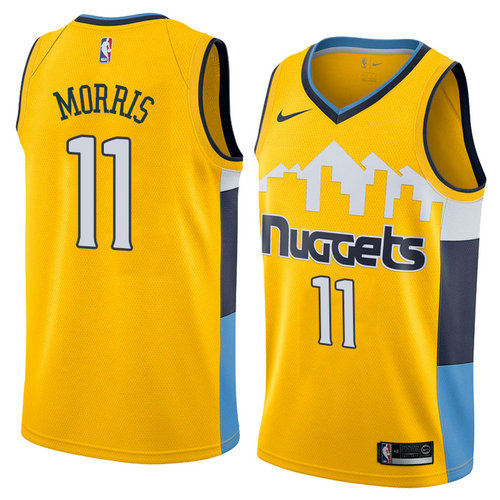 Camiseta Monte Morris 11 Denver Nuggets Statement 2018 Amarillo Hombre