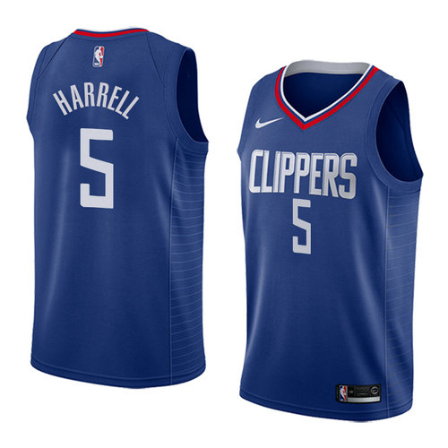Camiseta Montrezl Harrell 5 Los Angeles Clippers Icon 2018 Azul Hombre
