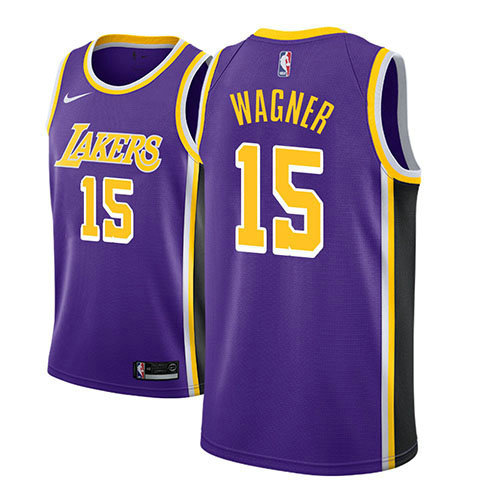 Camiseta Moritz Wagner 15 Los Angeles Lakers Statement 2018-19 Púrpura Hombre
