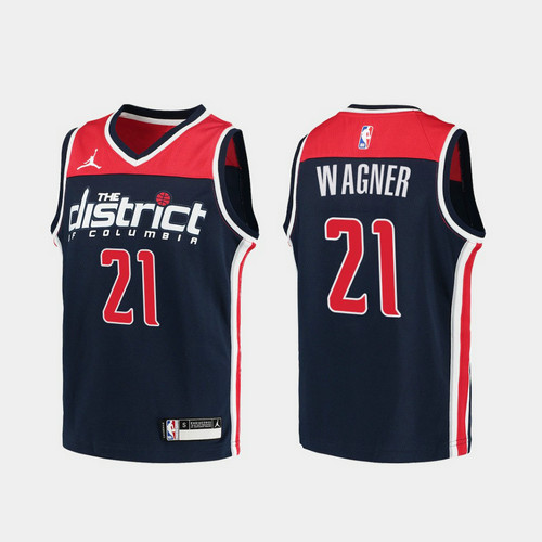 Camiseta Moritz Wagner 21 Washington Wizards 2020-21 Statement azul Hombre
