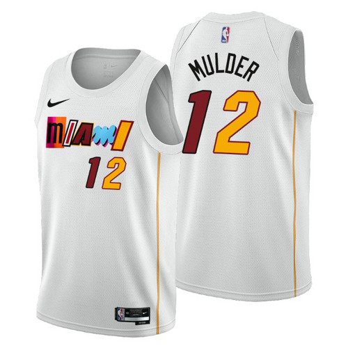 Camiseta Mychal Mulder 12 Miami Heat 2022-2023 City Edition blanco Hombre