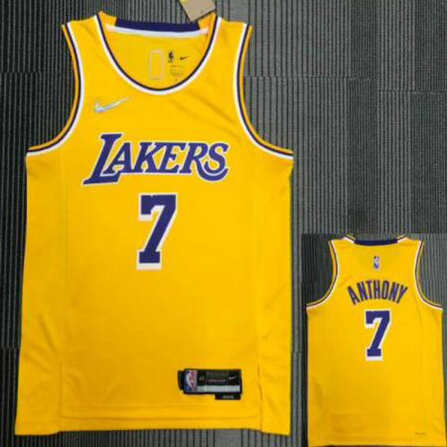 Camiseta NBA ANTHONY 7 Los Angeles Lakers 21-22 75 aniversario Amarillo Hombre