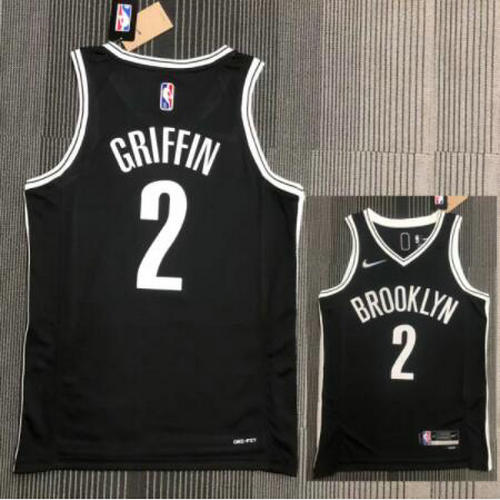 Camiseta NBA GRIFFIN 2 Brooklyn Nets 21-22 75 aniversario Negro Hombre