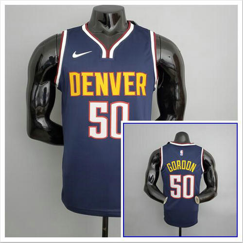 Camiseta NBA Gordon 50 Denver Nuggets NBA Azul Hombre