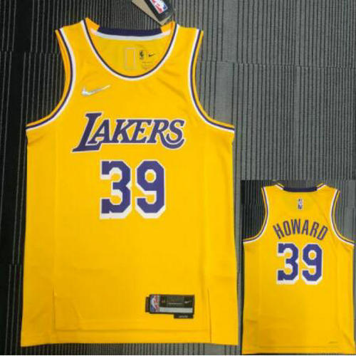 Camiseta NBA HOWARD 39 Los Angeles Lakers 21-22 75 aniversario Amarillo Hombre