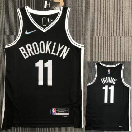 Camiseta NBA IRVING 11 Brooklyn Nets 21-22 75 aniversario Negro Hombre