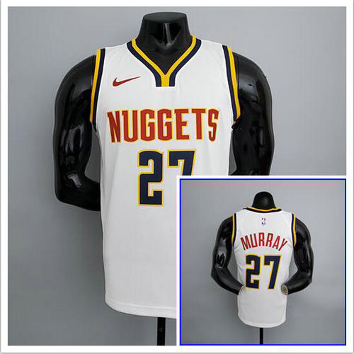 Camiseta NBA Murray 27 Denver Nuggets NBA Limitado blanco Hombre