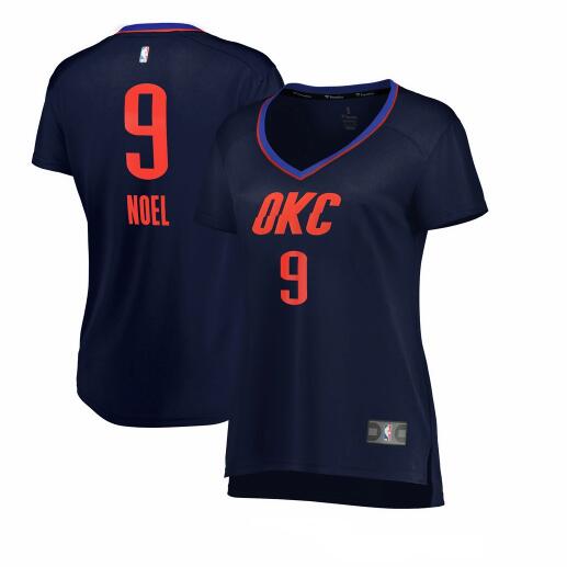 Camiseta Nerlens Noel 9 Oklahoma City Thunder statement edition Armada Mujer