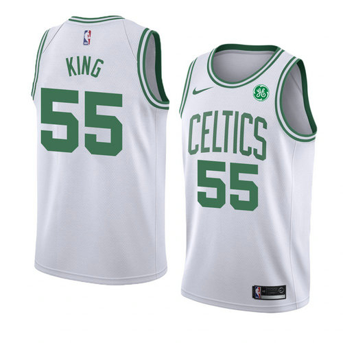 Camiseta Nick King 55 Boston Celtics Association 2018 Blanco Hombre
