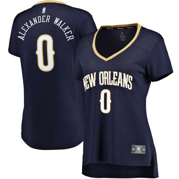 Camiseta Nickeil Alexander-Walker 0 New Orleans Pelicans icon edition Armada Mujer