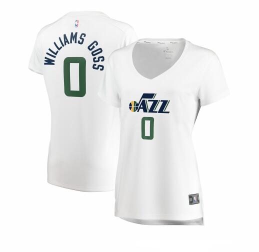 Camiseta Nigel Williams-Goss 0 Utah Jazz association edition Blanco Mujer