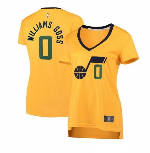 Camiseta Nigel Williams-Goss 0 Utah Jazz statement edition Amarillo Mujer