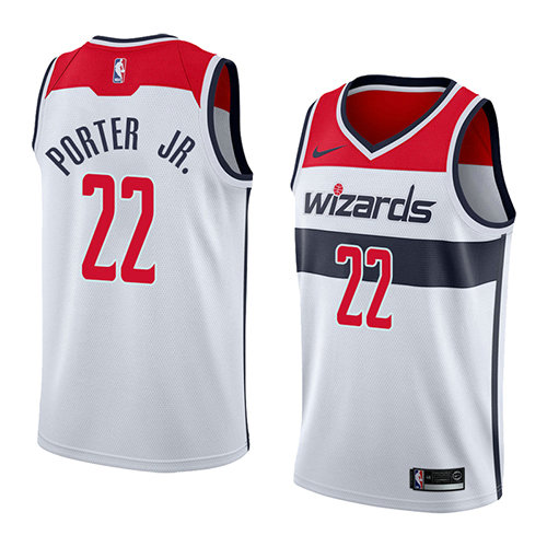 Camiseta Otto Porter JR. 22 Washington Wizards Association 2018 Blanco Hombre