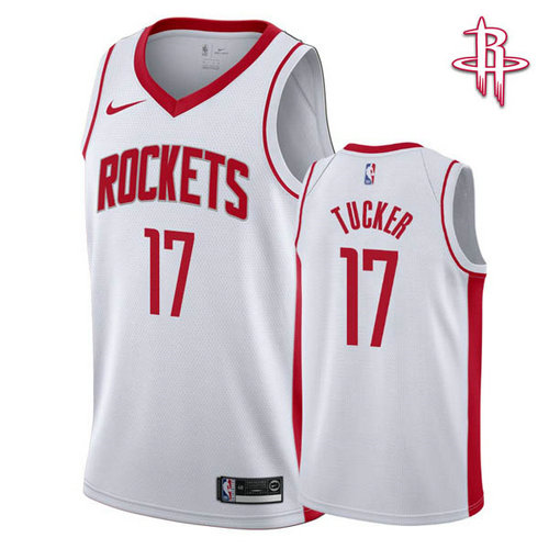 Camiseta P.J. Tucker 17 Houston Rockets 2019-20 blanca Hombre