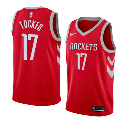 Camiseta P.j. Tucker 17 Houston Rockets Icon 2018 Rojo Hombre