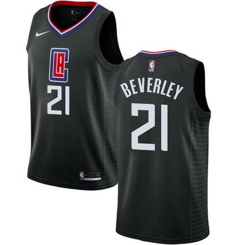 Camiseta Patrick Beverley 21 Los Angeles Clippers 2018-2019 negro Hombre