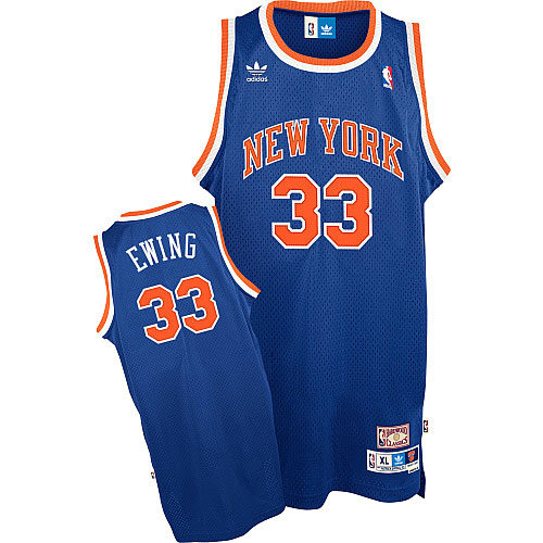 Camiseta Patrick Ewing 33 New York Knicks Retro Azul Hombre