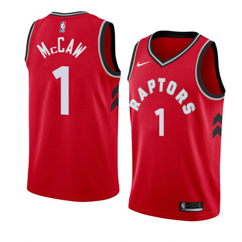 Camiseta Patrick McCaw 1 Toronto Raptors Icon 2018 Rojo Hombre
