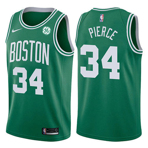 Camiseta Paul Pierce 34 Boston Celtics Icon 2017-18 Verde Hombre