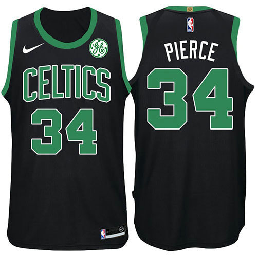 Camiseta Paul Pierce 34 Boston Celtics Statement 2017-18 Negro Hombre