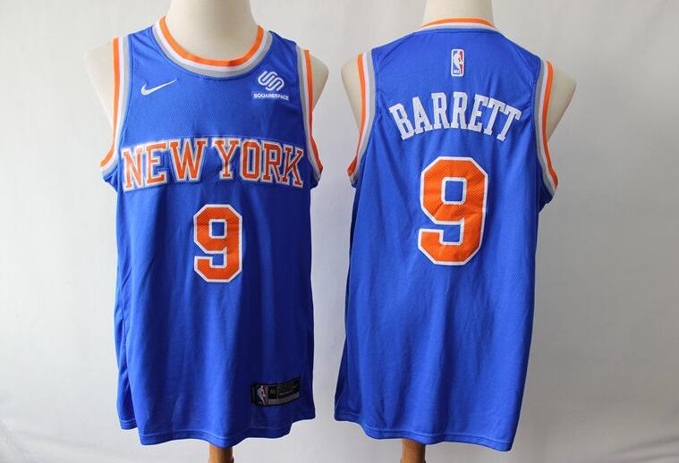Camiseta R.J. Barrett 9 New York Knicks 2019 Azul Hombre