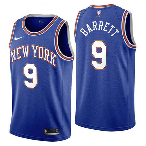 Camiseta RJ Barrett 9 New York Knicks 2019-2020 azul Hombre