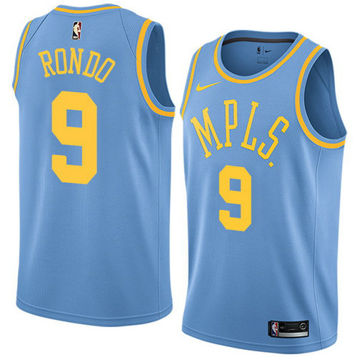 Camiseta Rajon Rondo 9 Los Angeles Lakers nike azul Hombre