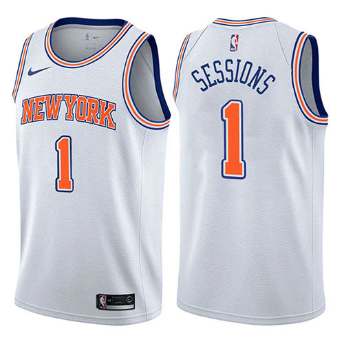 Camiseta Ramon Sessions 1 New York Knicks Statement 2017-18 Blanco Hombre