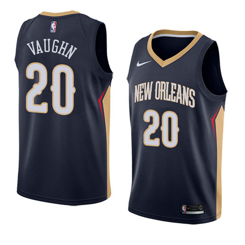 Camiseta Rashad Vaughn 20 New Orleans Pelicans Icon 2018 Azul Hombre