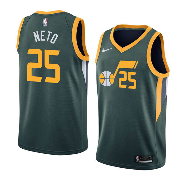 Camiseta Raul Neto 25 Utah Jazz 2020-21 Temporada Statement Verde Hombre