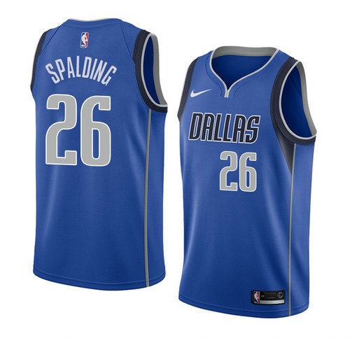 Camiseta Ray Spalding 26 Dallas Mavericks Icon 2018 Azul Hombre
