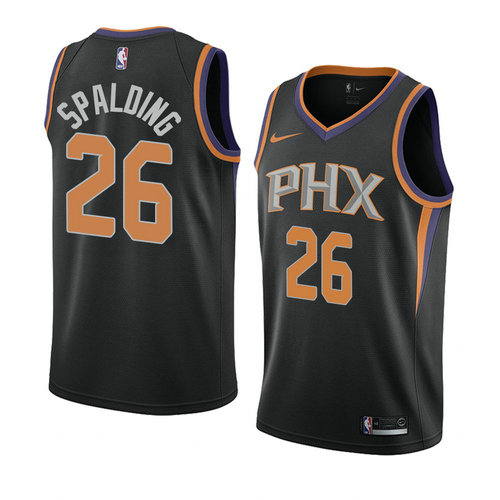 Camiseta Ray Spalding 26 Phoenix Suns Statement 2018 Negro Hombre