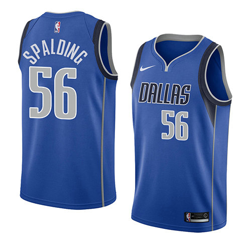 Camiseta Ray Spalding 56 Dallas Mavericks Icon 2018 Azul Hombre