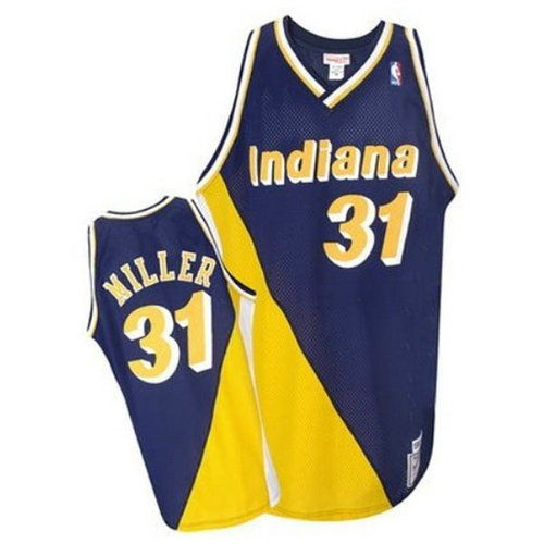 Camiseta Reggie Miller 31 Indiana Pacers 1996-2001 azul Hombre
