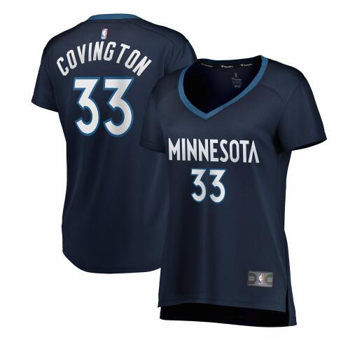Camiseta Robert Covington 33 Minnesota Timberwolves icon edition Armada Mujer