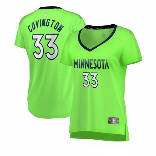 Camiseta Robert Covington 33 Minnesota Timberwolves statement edition Verde Mujer