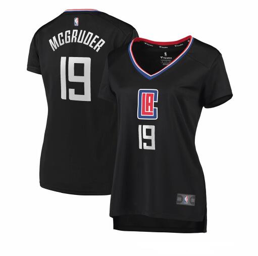 Camiseta Rodney McGruder 19 Los Angeles Clippers statement edition Negro Mujer