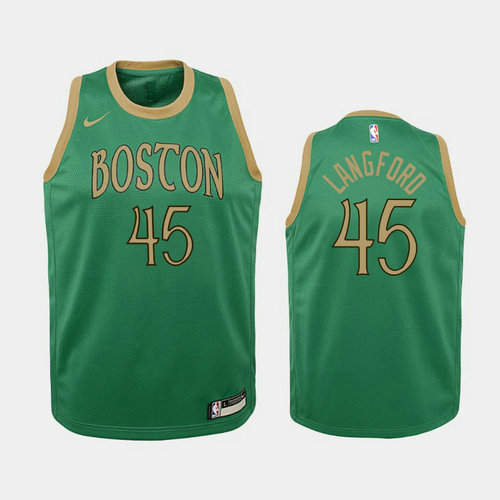 Camiseta Romeo Langford 45 Boston Celtics 2019-20 Verde Hombre