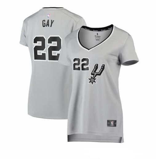 Camiseta Rudy Gay 22 San Antonio Spurs statement edition Rojo Mujer
