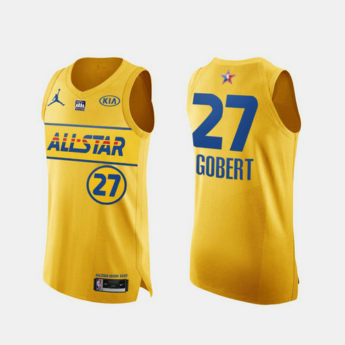 Camiseta Rudy Gobert 27 All Star 2021 oro Hombre