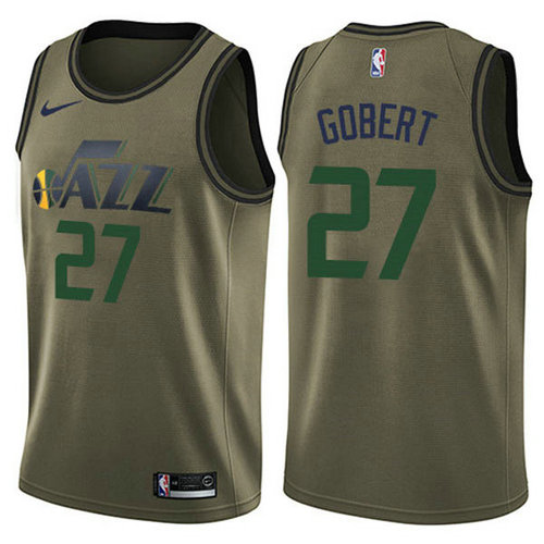 Camiseta Rudy Gobert 27 Utah Jazz 2018-19 verde Hombre