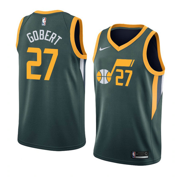 Camiseta Rudy Gobert 27 Utah Jazz 2020-21 Temporada Statement Verde Hombre