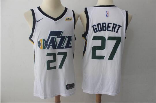 Camiseta Rudy Gobert 27 Utah Jazz Baloncesto blanco Hombre