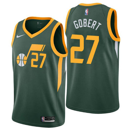 Camiseta Rudy Gobert 27 Utah Jazz earned 2019 verde Hombre