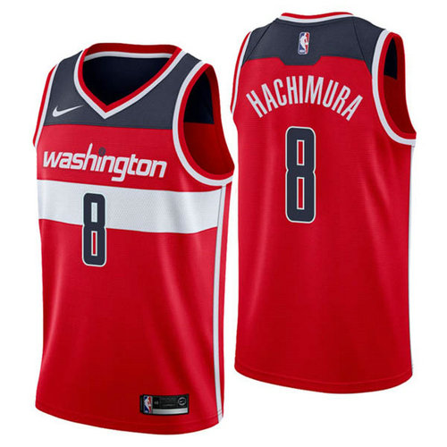 Camiseta Rui Hachimura 8 Washington Wizards 2018-2019 rojo Hombre